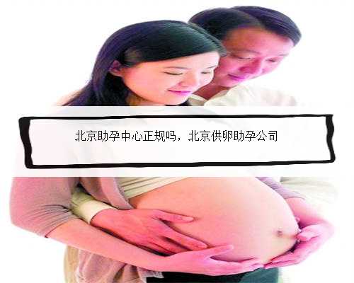 北京助孕中心正规吗，北京供卵助孕公司